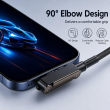 iPhone, iPad Lightning to USB-C Adapter with Built-in Phone Stand | 30W Fast Charging | Data Sync | Portable Converter &ndash; Black | iCare