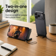 iPhone, iPad Lightning to USB-C Adapter with Built-in Phone Stand | 30W Fast Charging | Data Sync | Portable Converter &ndash; Black | iCare