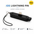 iPhone, iPad Lightning to USB-C Adapter with Built-in Phone Stand | 30W Fast Charging | Data Sync | Portable Converter &ndash; Black | iCare