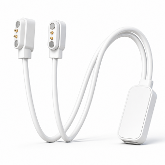 Smart Glasses &amp; Bluetooth Earbuds Magnetic Charger Cable | Dual-Head Type-C Charging Cord | iCare
