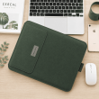 13 &amp; 14 Inch Universal PU Smart Laptop Sleeve with Stand, Mouse Pad, Accessory Pouch, Tablet Holder &amp; Water Resistant Protective Case &ndash; Green | iCare