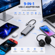 9-in-1 USB Type-C Hub Adapter Multiport Dock for MacBook, iPad, iPhone, Galaxy DeX, HP, Dell &amp; Steam Deck | iCare