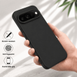 Google Pixel 10 Pro XL Silicone Phone Case | Anti-Scratch Anti-Fingerprint Camera Protection Cover &ndash; Black &ndash; Black by iCare | iCare