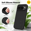 Google Pixel 10 Pro XL Silicone Phone Case | Anti-Scratch Anti-Fingerprint Camera Protection Cover &ndash; Black &ndash; Black by iCare | iCare