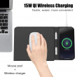 MagSafe 15W Magnetic Wireless Mouse Pad Charger | Foldable Multifunction Desk Mat for Phone, Earbuds &amp; Smartwatch | iCare