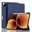 Smart Case for Xiaomi Pad 7 (11.2-Inch) &ndash; Trifold Stand Cover with Auto Sleep/Wake &amp; Shockproof TPU Back (Models 2410CRP4CG, 2410CRP4CC, 2410CRP4CI) &ndash; Blue | iCare