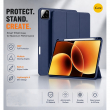 Smart Case for Xiaomi Pad 7 (11.2-Inch) &ndash; Trifold Stand Cover with Auto Sleep/Wake &amp; Shockproof TPU Back (Models 2410CRP4CG, 2410CRP4CC, 2410CRP4CI) &ndash; Blue | iCare