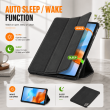 Smart Case for Xiaomi Redmi Pad Pro (12.1-Inch) &ndash; Trifold Stand Cover with Auto Sleep/Wake &amp; Shockproof TPU Back Shell &ndash; Redmi Pad Pro Black | iCare