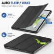 OnePlus Pad Go 11.35 Inch Soft TPU Smart Flip Back Cover with PU Leather Tri-Fold Stand &ndash; Black | iCare