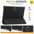 OnePlus Pad Go 11.35 Inch Soft TPU Smart Flip Back Cover with PU Leather Tri-Fold Stand &ndash; Black | iCare