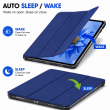 OnePlus Pad Go 11.35 Inch Soft TPU Smart Flip Back Cover with PU Leather Tri-Fold Stand &ndash; Blue | iCare