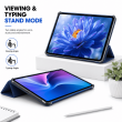 OnePlus Pad Go 11.35 Inch Soft TPU Smart Flip Back Cover with PU Leather Tri-Fold Stand &ndash; Blue | iCare