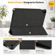 OnePlus Pad 2 12.1 Inch Auto Sleep/Wake | Slim Shockproof Protective Tablet Smart Flip Case &ndash; Black | iCare