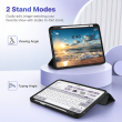 Realme Pad 3 11.6 Inch Soft TPU Back Cover with Premium PU Leather Tri-Fold Stand Smart Flip Case | iCare