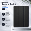 Realme Pad 3 11.6 Inch Soft TPU Back Cover with Premium PU Leather Tri-Fold Stand Smart Flip Case | iCare
