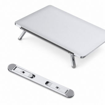 Laptop portable metal Stand | Universal Foldable Aluminium Laptop Stand for Laptop, Tablet &amp; Keyboard | iCare