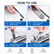 Laptop portable metal Stand | Universal Foldable Aluminium Laptop Stand for Laptop, Tablet &amp; Keyboard | iCare
