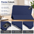 Smart Case for Lenovo Tab M11 (11-Inch) &ndash; Trifold Stand Cover with Auto Sleep/Wake &amp; Shockproof Back (Models TB330XU, TB330FU) &ndash; Blue | iCare