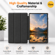Lenovo Idea Tab Pro 12.7 Inch Smart Flip Case PU Leather Trifold Stand Cover with Auto Sleep/Wake &ndash; Black | iCare