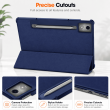 Lenovo Idea Tab Pro 12.7 Inch Smart Flip Case PU Leather Trifold Stand Cover with Auto Sleep/Wake &ndash; Blue | iCare