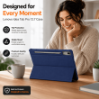 Lenovo Idea Tab Pro 12.7 Inch Smart Flip Case PU Leather Trifold Stand Cover with Auto Sleep/Wake &ndash; Blue | iCare
