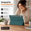 Lenovo Idea Tab Pro 12.7 Inch Smart Flip Case PU Leather Trifold Stand Cover with Auto Sleep/Wake &ndash; Green | iCare