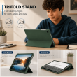 Samsung Galaxy Tab A11 8.7 Inch (SM-X133 / SM-X134 / SM-X135) Trifold PU Leather Cover Flip Case &ndash; Green | iCare