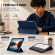 Samsung Galaxy Tab A11 8.7 Inch (SM-X133 / SM-X134 / SM-X135) Trifold PU Leather Cover Flip Case &ndash; Blue | iCare