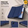 Samsung Galaxy Tab A11 8.7 Inch (SM-X133 / SM-X134 / SM-X135) Trifold PU Leather Cover Flip Case &ndash; Blue | iCare