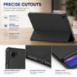 Samsung Galaxy Tab A11+ 11 Inch (SM-X230 / SM-X236 / SM-X237 / SM-X238) Trifold PU Leather Flip Cover Case &ndash; Samsung Galaxy Tab A11+ Black | iCare
