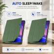 Samsung Galaxy Tab A11+ 11 Inch (SM-X230 / SM-X236 / SM-X237 / SM-X238) Trifold PU Leather Flip Cover Case &ndash; Samsung Galaxy Tab A11+ Green | iCare