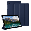 Samsung Galaxy Tab A9 8.7 Inch (SM-X110 / SM-X115 / SM-X116 / SM-X117) | Trifold PU Leather Cover Flip Case &ndash; Blue | iCare
