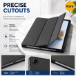 Samsung Galaxy Tab A9 8.7 Inch (SM-X110 / SM-X115 / SM-X116 / SM-X117) | Trifold PU Leather Cover Flip Case &ndash; Black | iCare
