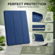 Samsung Galaxy Tab A9 8.7 Inch (SM-X110 / SM-X115 / SM-X116 / SM-X117) | Trifold PU Leather Cover Flip Case &ndash; Blue | iCare
