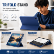 Samsung Galaxy Tab A9 8.7 Inch (SM-X110 / SM-X115 / SM-X116 / SM-X117) | Trifold PU Leather Cover Flip Case &ndash; Blue | iCare