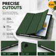 Samsung Galaxy Tab A9 8.7 Inch (SM-X110 / SM-X115 / SM-X116 / SM-X117) | Trifold PU Leather Cover Flip Case &ndash; Green | iCare
