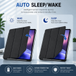 Samsung Galaxy Tab A9+ 11 Inch (SM-X210 / SM-X215 LTE / SM-X216 5G) Trifold PU Leather Cover with Auto Sleep/Wake &ndash; Samsung Galaxy Tab A9+ Black | iCare