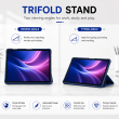 Samsung Galaxy Tab A9+ 11 Inch (SM-X210 / SM-X215 LTE / SM-X216 5G) Trifold PU Leather Cover with Auto Sleep/Wake &ndash; Samsung Galaxy Tab A9+ Blue | iCare