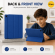 Samsung Galaxy Tab A9+ 11 Inch (SM-X210 / SM-X215 LTE / SM-X216 5G) Trifold PU Leather Cover with Auto Sleep/Wake &ndash; Samsung Galaxy Tab A9+ Blue | iCare