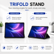 Samsung Galaxy Tab A9+ 11 Inch (SM-X210 / SM-X215 LTE / SM-X216 5G) Trifold PU Leather Cover with Auto Sleep/Wake &ndash; Samsung Galaxy Tab A9+ Black | iCare