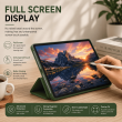Samsung Galaxy Tab A9+ 11 Inch (SM-X210 / SM-X215 LTE / SM-X216 5G) Trifold PU Leather Cover with Auto Sleep/Wake &ndash; Samsung Galaxy Tab A9+ Green | iCare