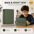 Samsung Galaxy Tab A9+ 11 Inch (SM-X210 / SM-X215 LTE / SM-X216 5G) Trifold PU Leather Cover with Auto Sleep/Wake &ndash; Samsung Galaxy Tab A9+ Green | iCare