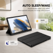 Smart Case for Samsung Galaxy Tab A8 10.5" &ndash; Trifold Stand Cover with Auto Sleep/Wake &amp; Shockproof TPU Back (SM-X200, SM-X205, SM-X206) &ndash; Black | iCare