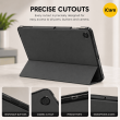 Smart Case for Samsung Galaxy Tab A8 10.5" &ndash; Trifold Stand Cover with Auto Sleep/Wake &amp; Shockproof TPU Back (SM-X200, SM-X205, SM-X206) &ndash; Black | iCare