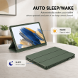 Smart Case for Samsung Galaxy Tab A8 10.5" &ndash; Trifold Stand Cover with Auto Sleep/Wake &amp; Shockproof TPU Back (SM-X200, SM-X205, SM-X206) &ndash; Green | iCare