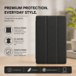 Smart Case for Samsung Galaxy Tab A7 Lite 8.7" &ndash; Trifold Stand Cover with Auto Sleep/Wake &amp; Shockproof TPU Back (SM-T220, SM-T225, SM-T227) &ndash; Galaxy Tab A7 Black | iCare