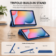 Smart Case for Samsung Galaxy Tab A7 Lite 8.7" &ndash; Trifold Stand Cover with Auto Sleep/Wake &amp; Shockproof TPU Back (SM-T220, SM-T225, SM-T227) &ndash; Galaxy Tab A7 Blue | iCare