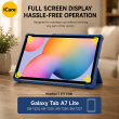 Smart Case for Samsung Galaxy Tab A7 Lite 8.7" &ndash; Trifold Stand Cover with Auto Sleep/Wake &amp; Shockproof TPU Back (SM-T220, SM-T225, SM-T227) &ndash; Galaxy Tab A7 Blue | iCare