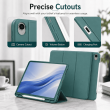 Smart Case for Samsung Galaxy Tab S10 Lite 10.9" &ndash; Trifold Stand Cover with Auto Sleep/Wake &amp; S Pen Slot (SM-X400, SM-X406B) &ndash; Galaxy Tab S10 Lite Green | iCare