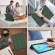 Samsung Galaxy Tab S10 FE+ 13.1 Inch Case (SM-X620/SM-X626B) Smart Flip Cover with Auto Sleep/Wake &ndash; Green | iCare